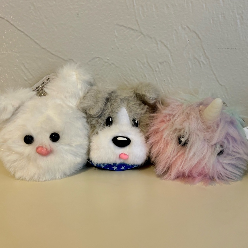 Bath & Body Works Fluffy Pom Pom Bunny, Patriotic Dog & Pastel Unicorn
